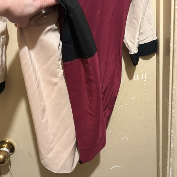 Club Monaco Silk color block dress lined sz6 - Picture 5 of 5